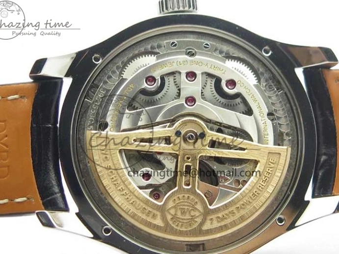 MIROTIME 0216 Portugieser Perpetual Calendar IW503301 V9F 1:1 Best Edition Silver Dial on Black Leather Strap A EyeCatching 7116